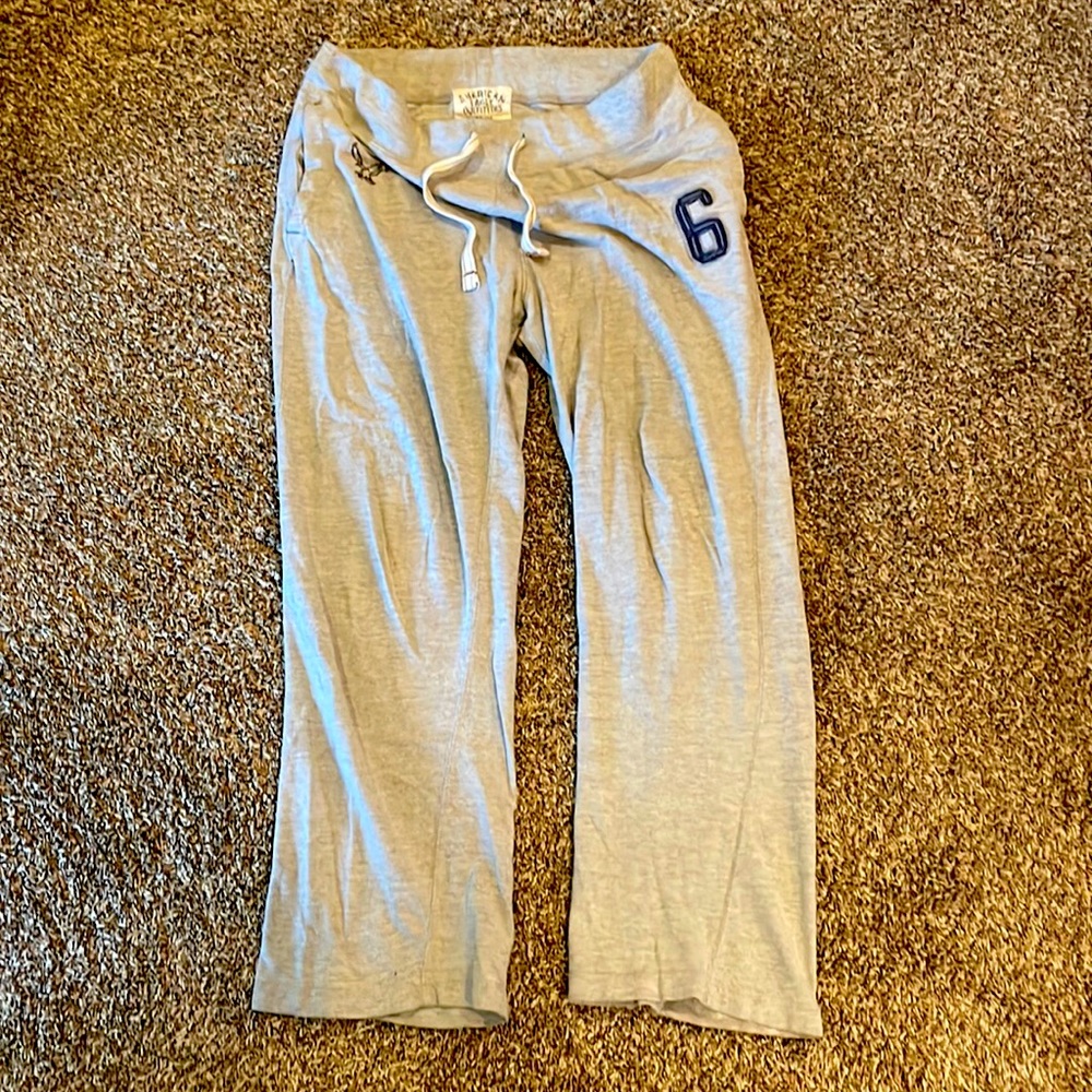 Gray sweat pants season. 😀😀 size medium AE dorm pants